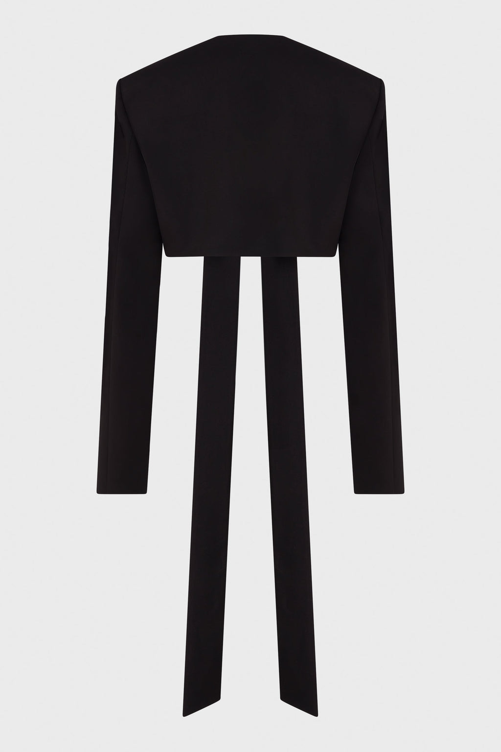 FLANNEL CROP JACKET BLACK