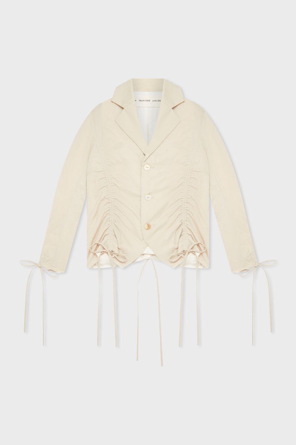 CRINKLE GATHERS BLAZER