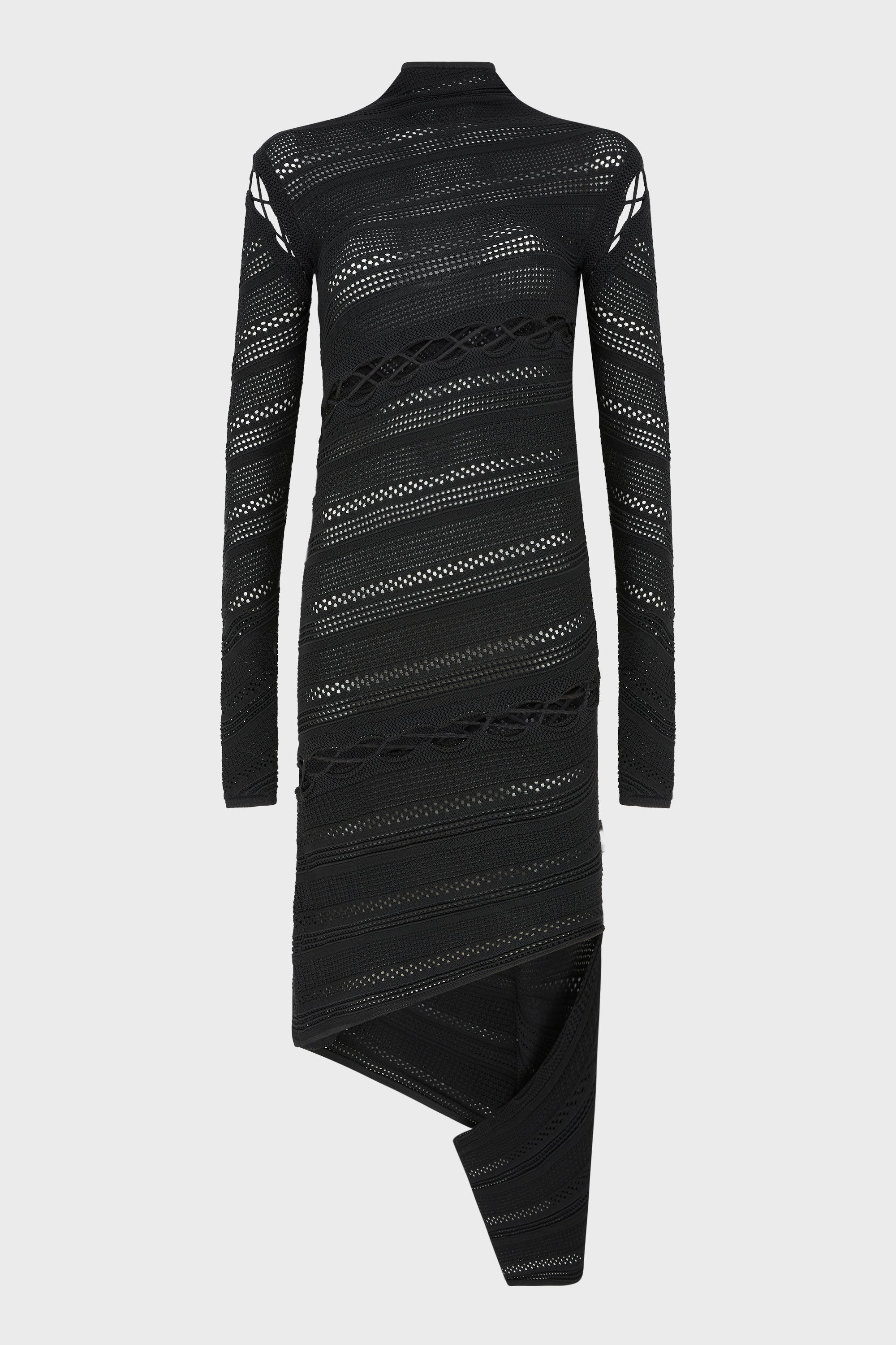 COILING OPENWORK DRESS