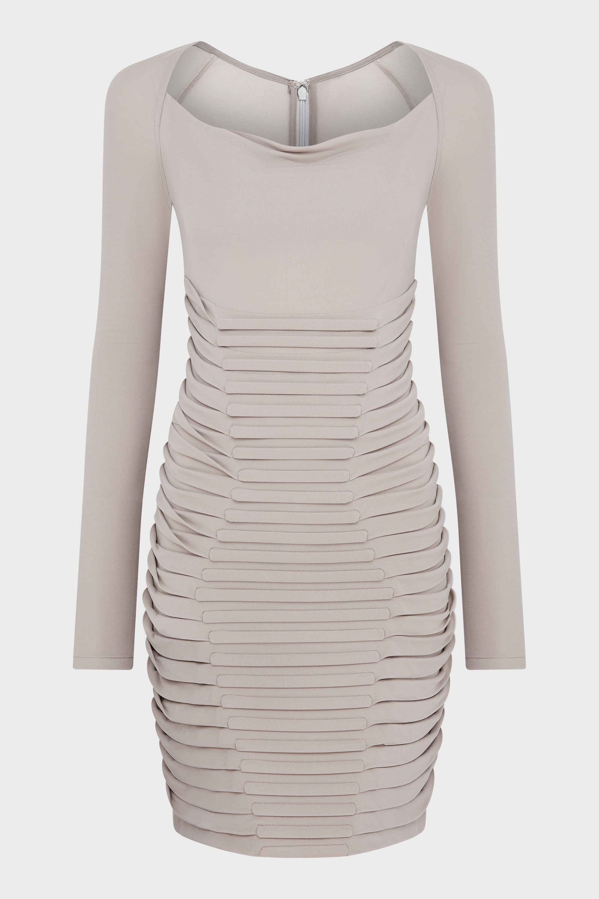 VENTRAL BONED LS MINI DRESS