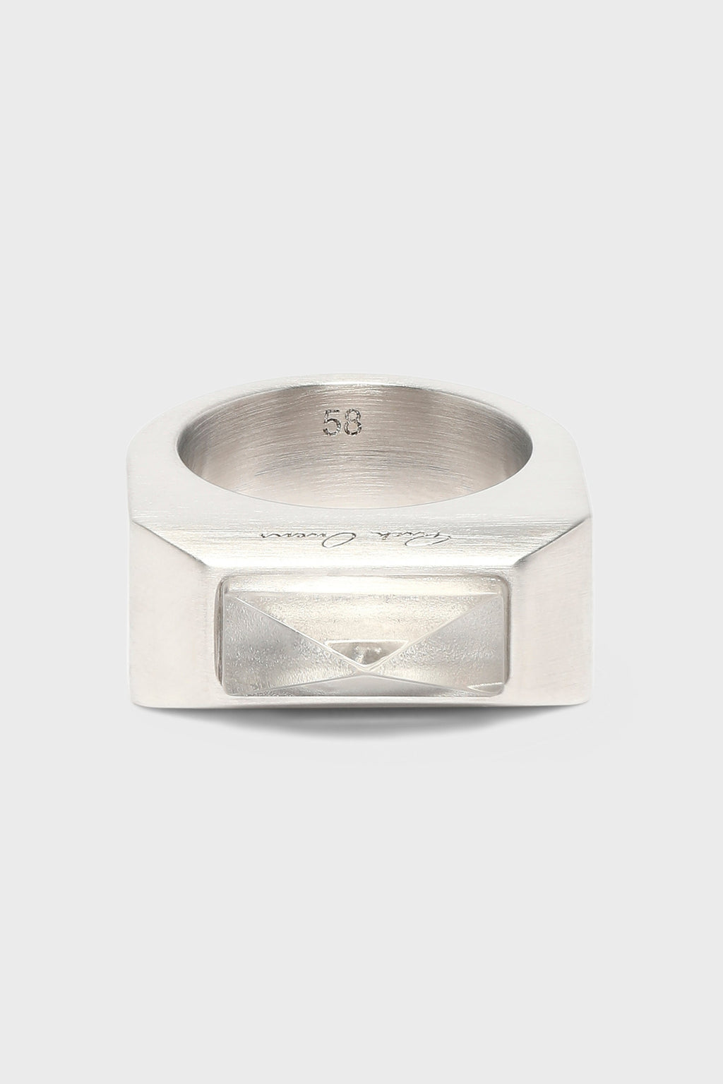 CRYSTAL BEVELED RING PALLADIO