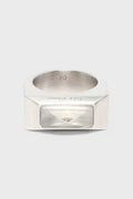 CRYSTAL BEVELED RING PALLADIO