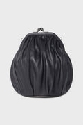 DRAPE CLASP POUCH BLACK