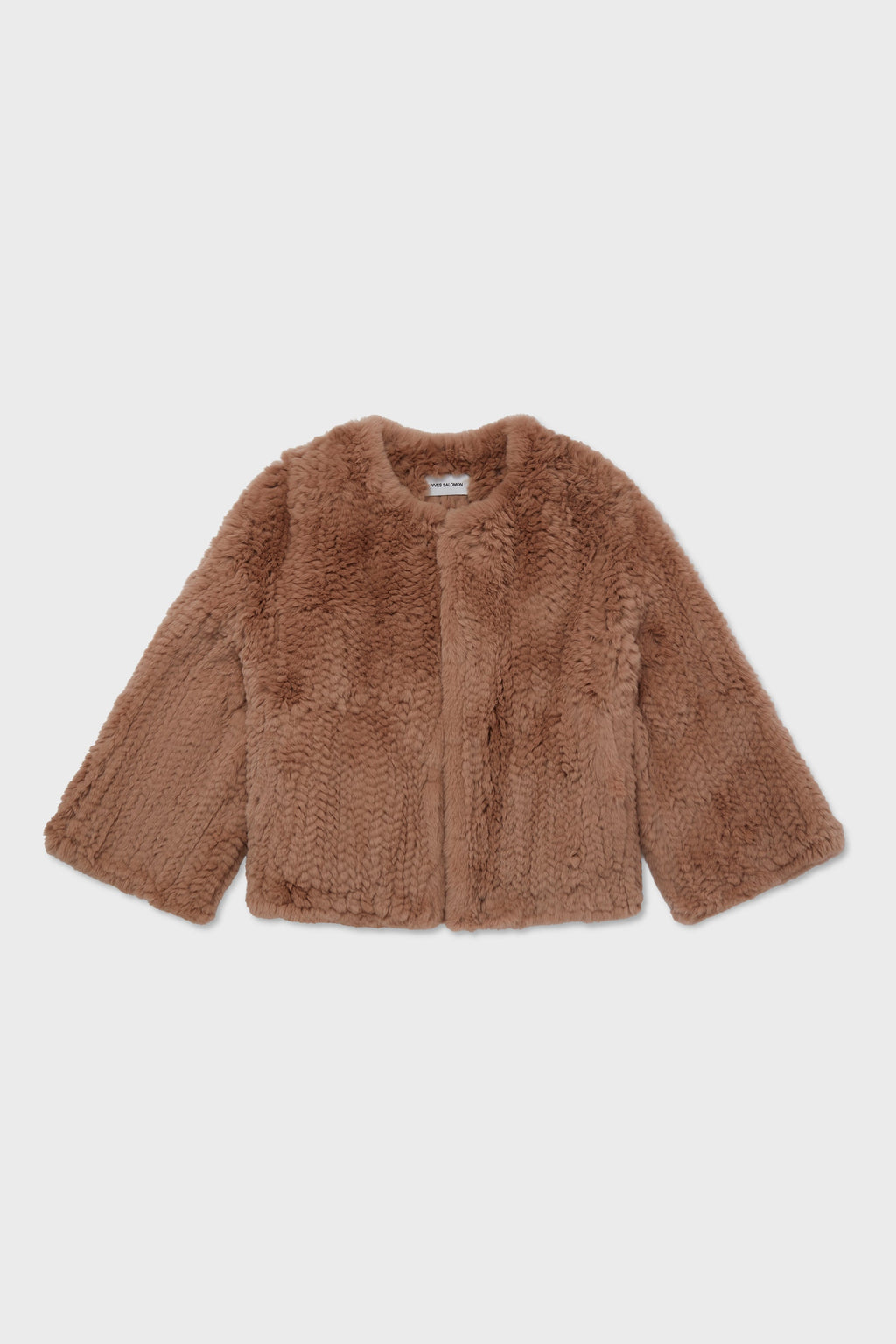 MADELEINE JACKET 50CM KNITTED REX RABBIT