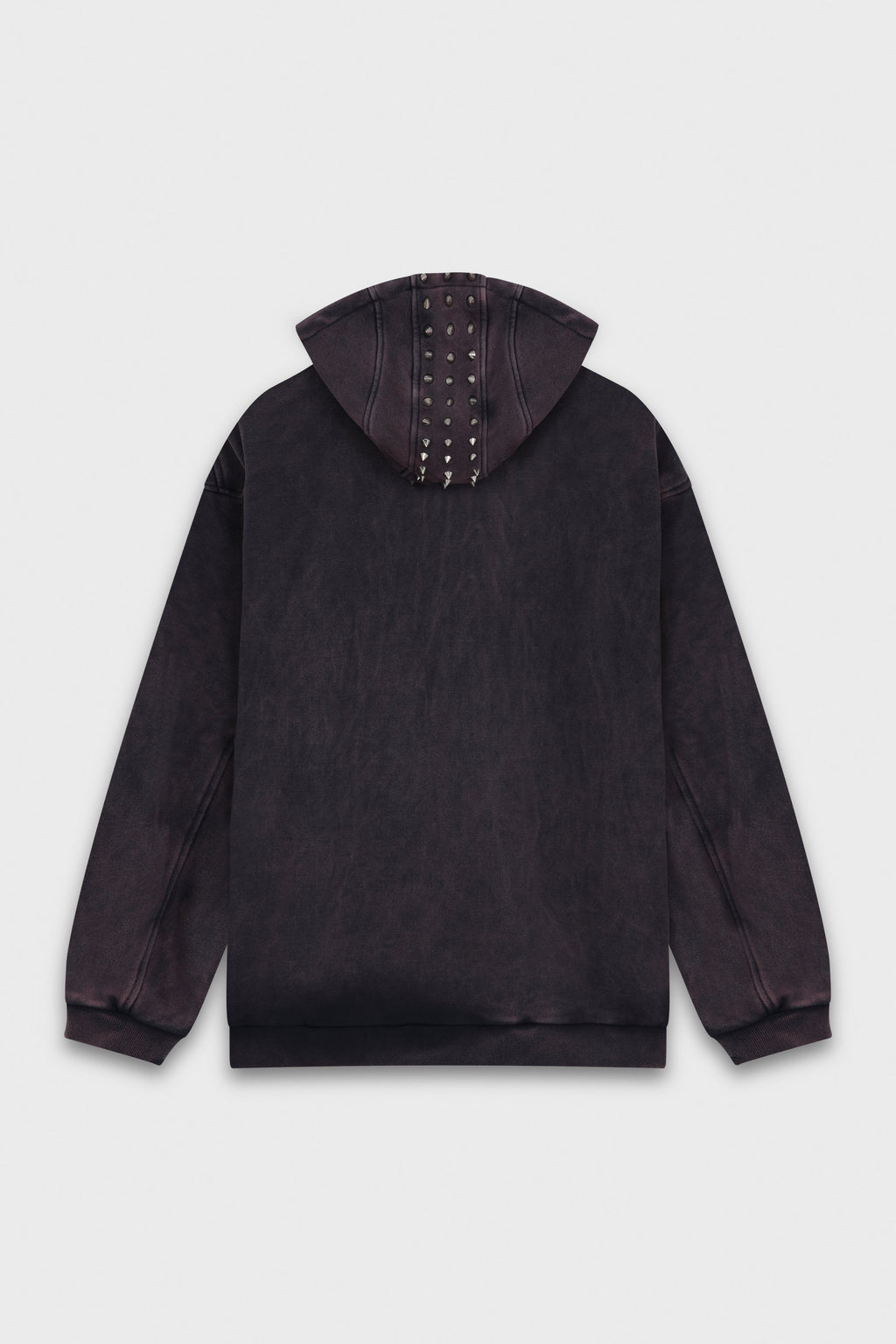 NAVY STUDDED MOHAWK HOODIE ZIP-UP