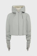 PADDED CROP JACKET w/ GLOVES FRENCH GREY