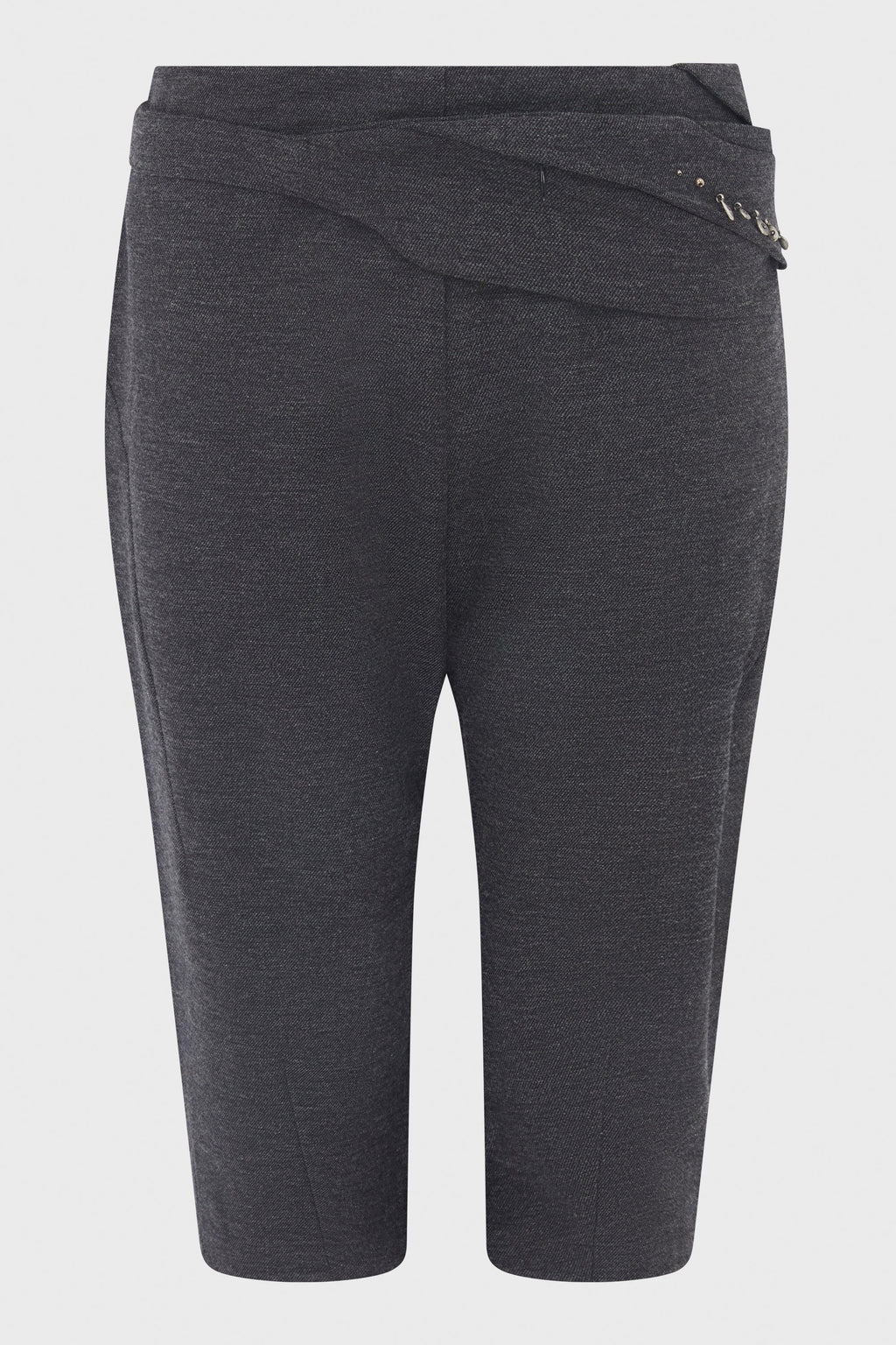 CAPRI PANTS w/ SILVER CHARM BAG GREY
