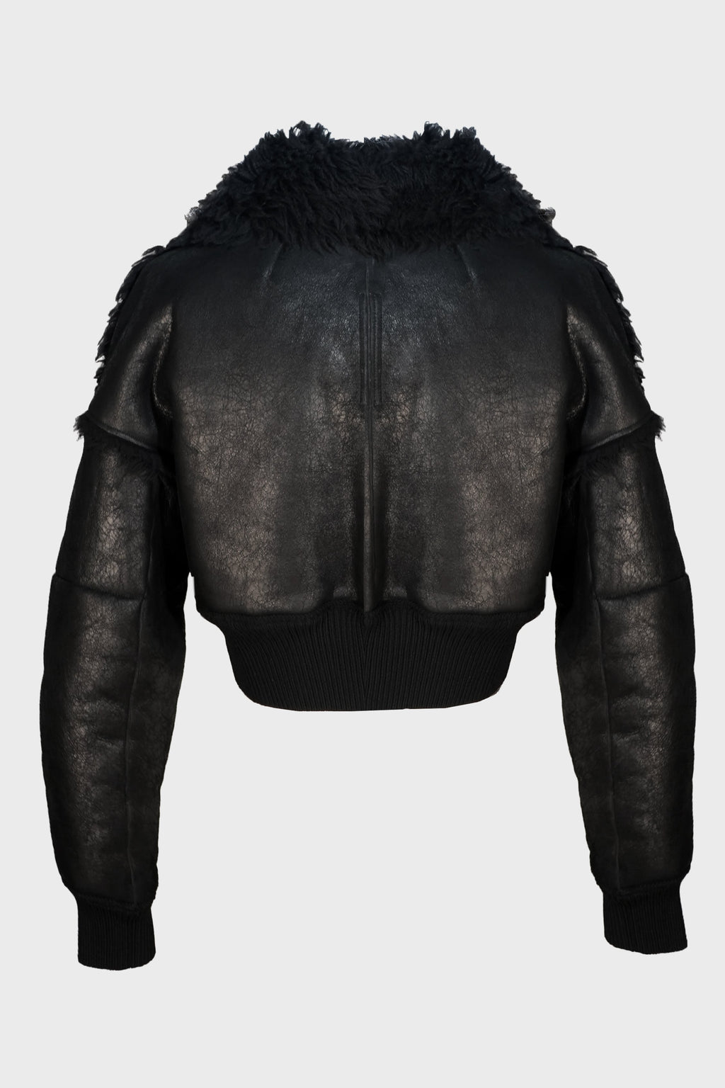 FLIGHT JKT CROPPED BLACK