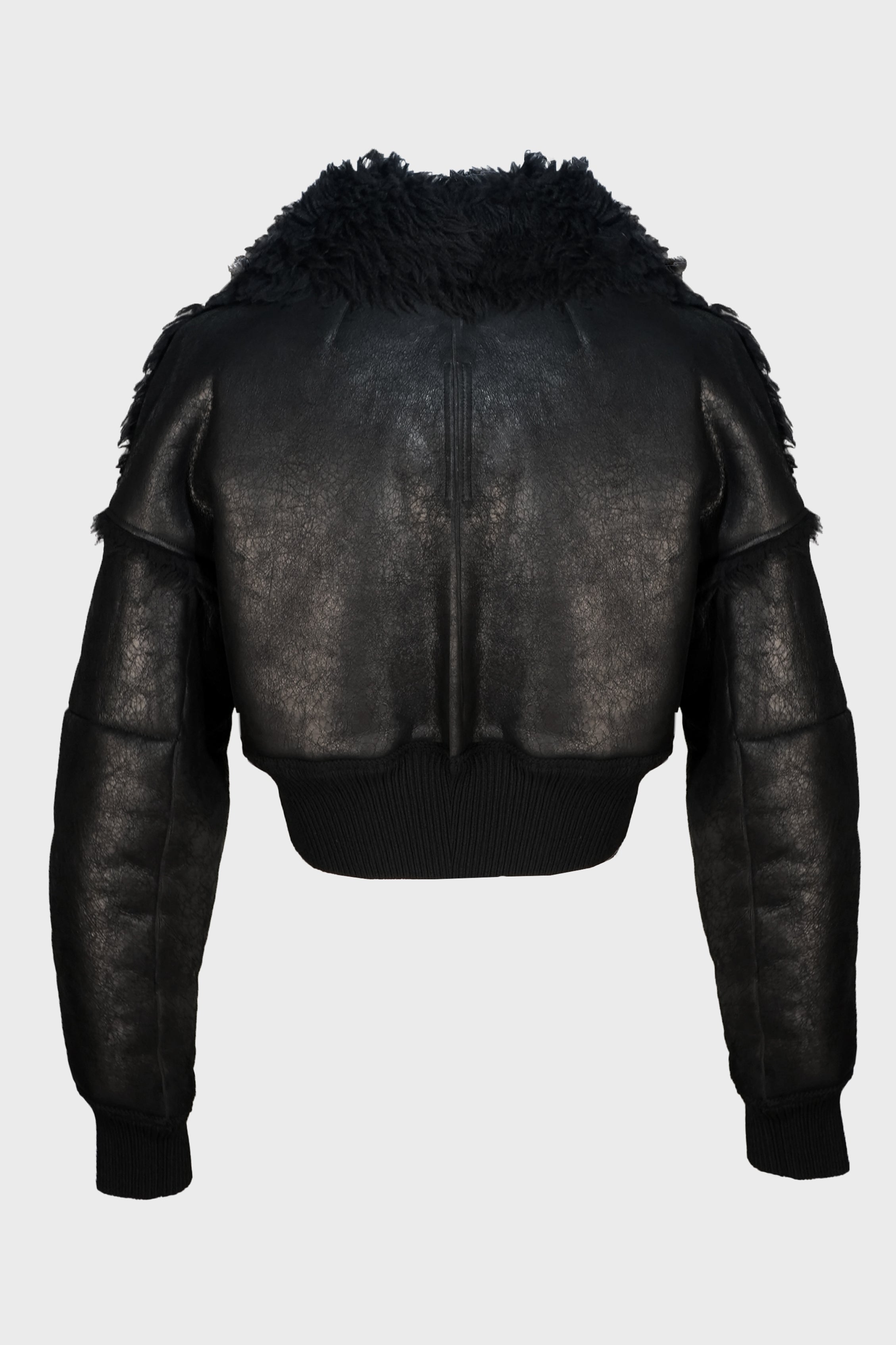 FLIGHT JKT CROPPED BLACK