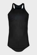 BASIC RIB TANK BLACK MENS
