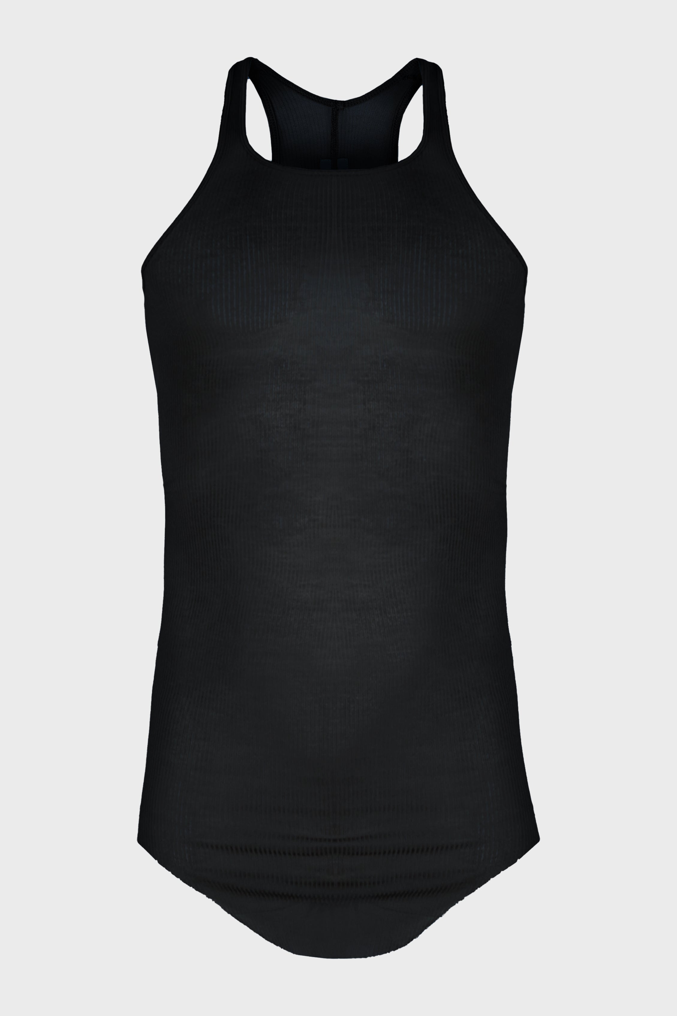 BASIC RIB TANK BLACK MENS