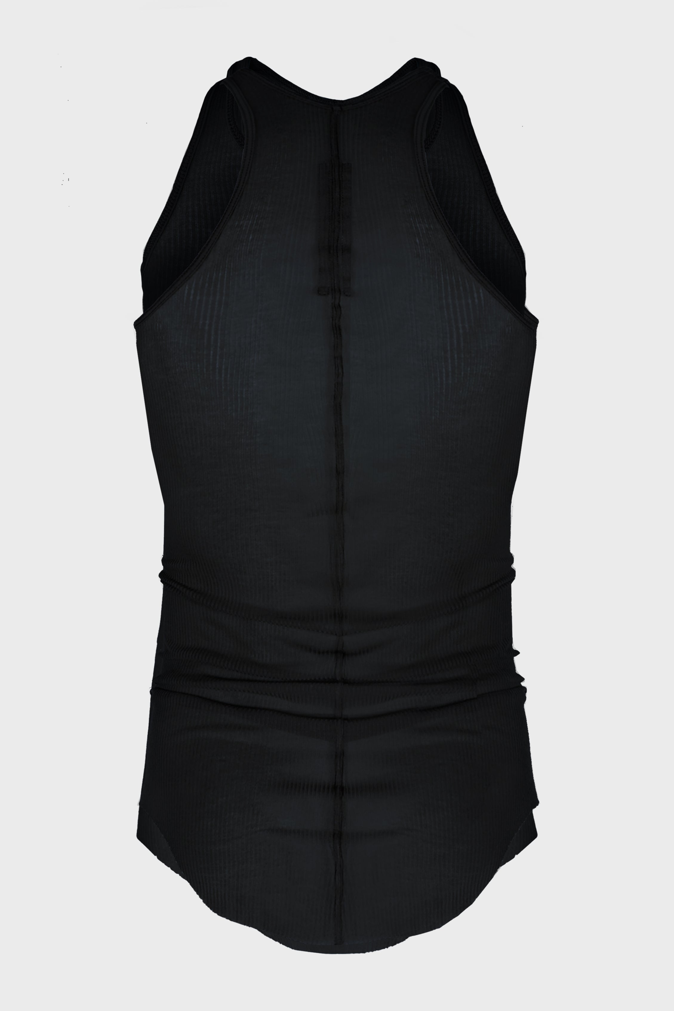 BASIC RIB TANK BLACK MENS