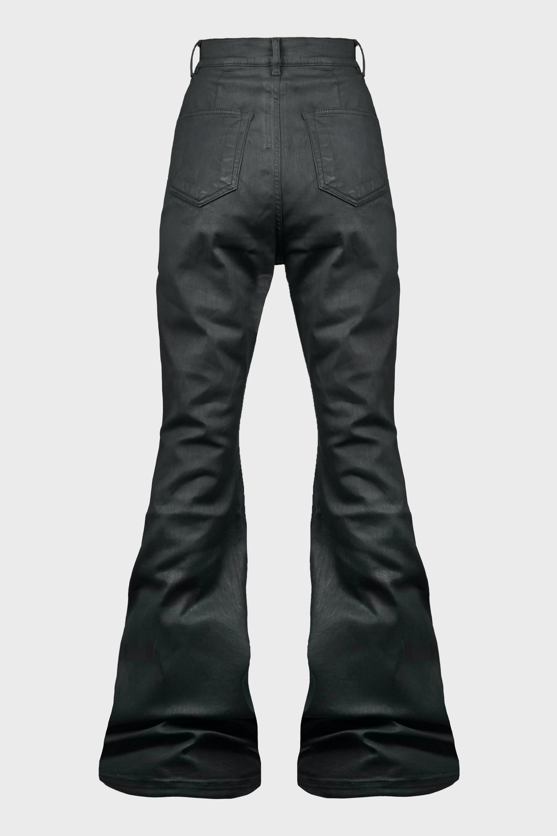 RICK OWENS DRKSHDW - BOLAN BOOTCUT BLACK WAX – LABSTORE WORLD