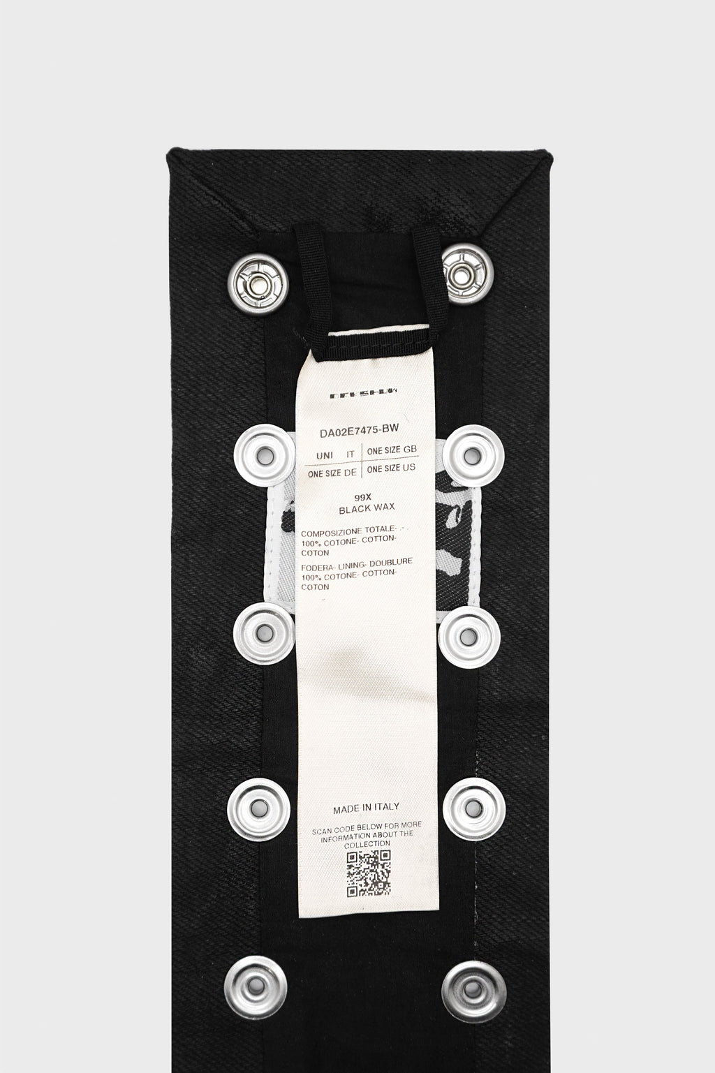 STROBE NECK BAND BLACK WAX