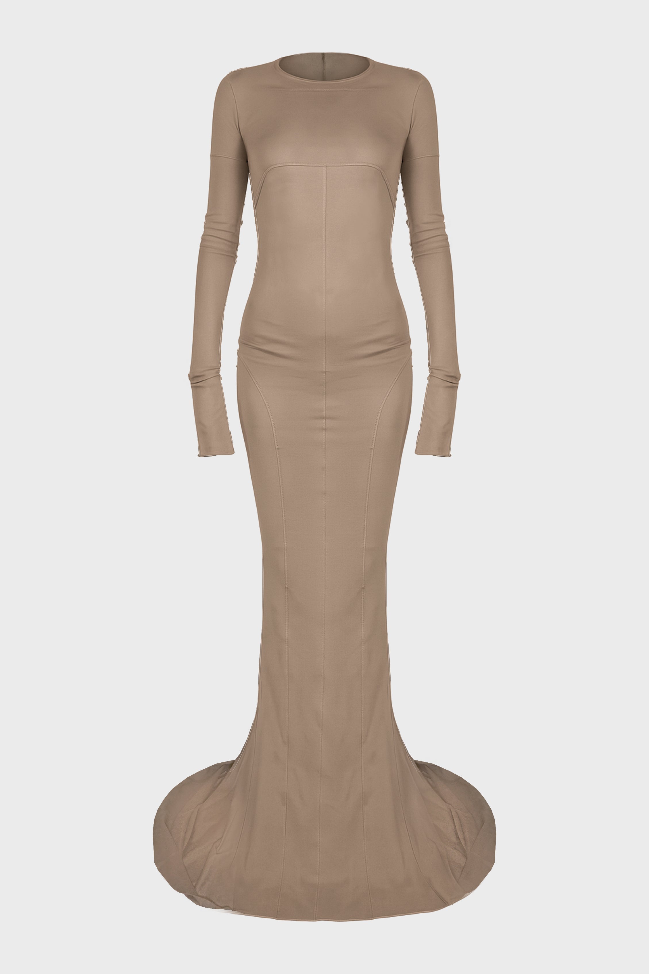 SIMPLE EDFU GOWN DIRTY PEARL