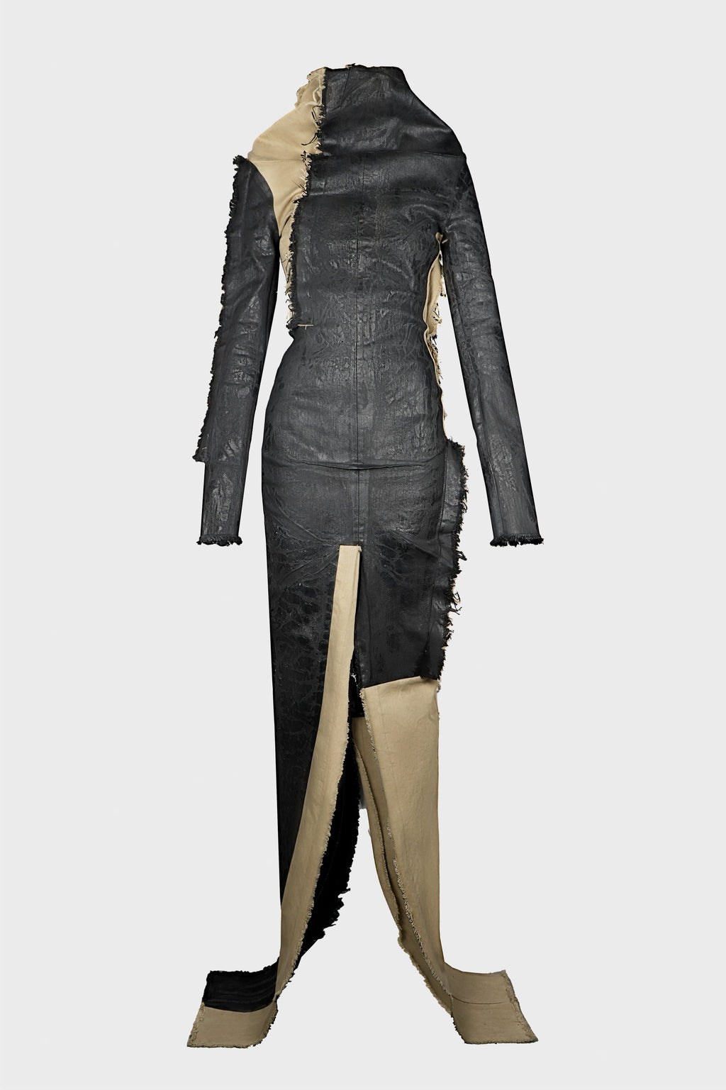 ETNA DRESS BLACK/NATURAL