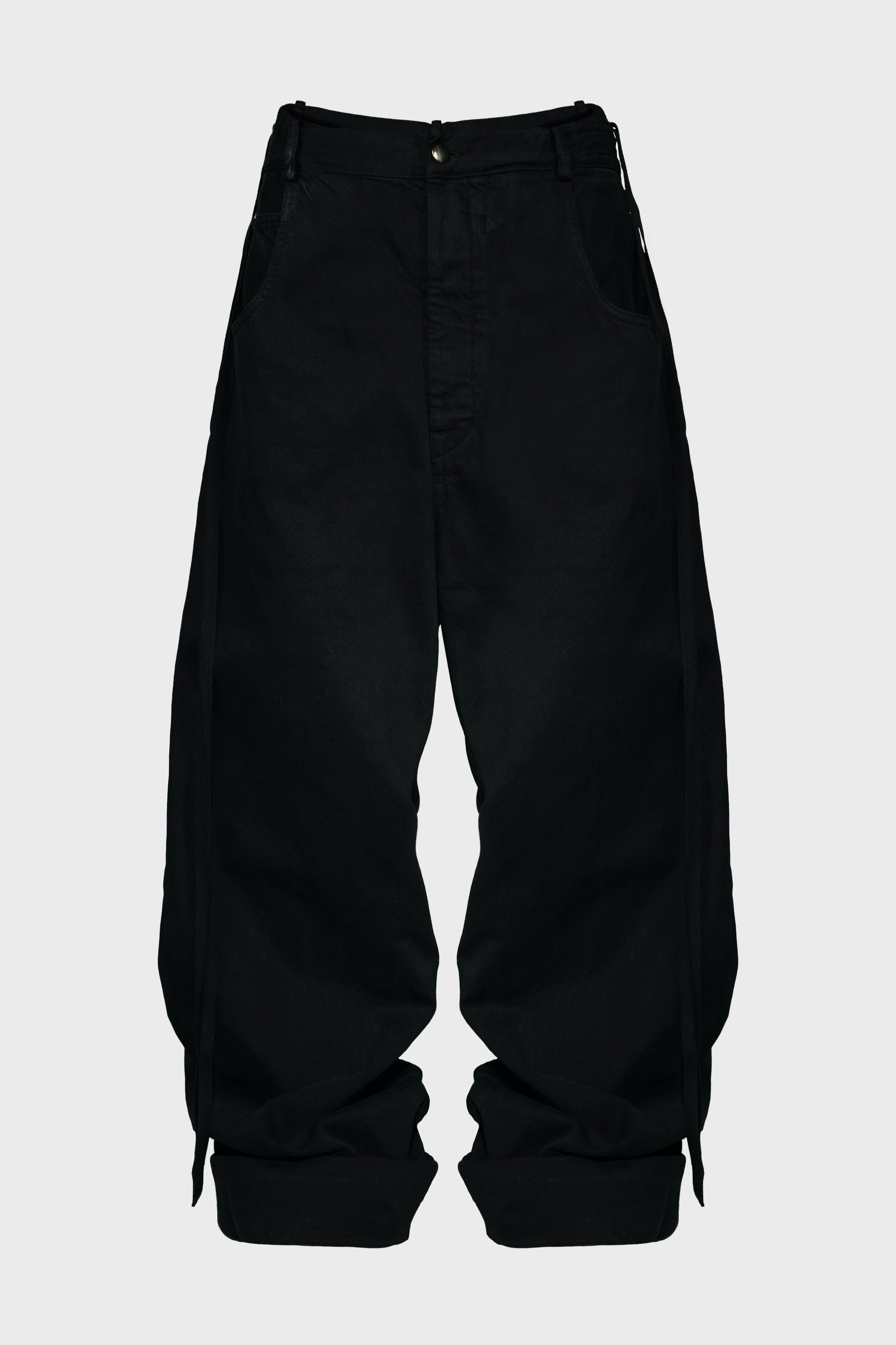 ANN DEMEULEMEESTER - MICHAËL 5-POCKETS HIGH COMFORT TROUSERS BLACK