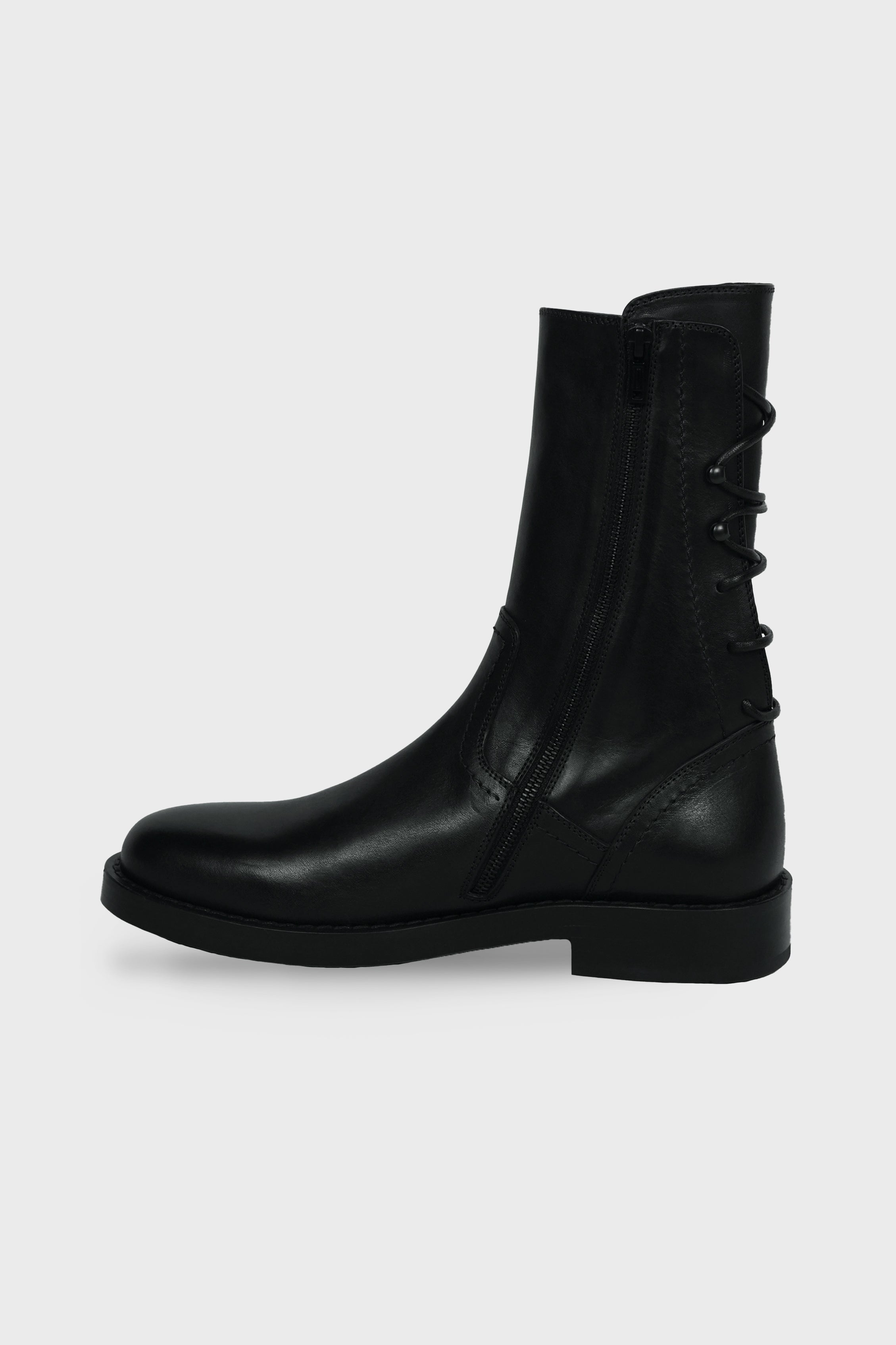 ANN DEMEULEMEESTER - HEIKO LACED BACK ANKLE BOOTS – LABSTORE WORLD