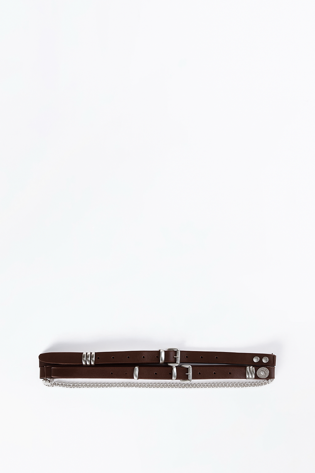 LUEN 4 CM MULTI BELT DARK BROWN