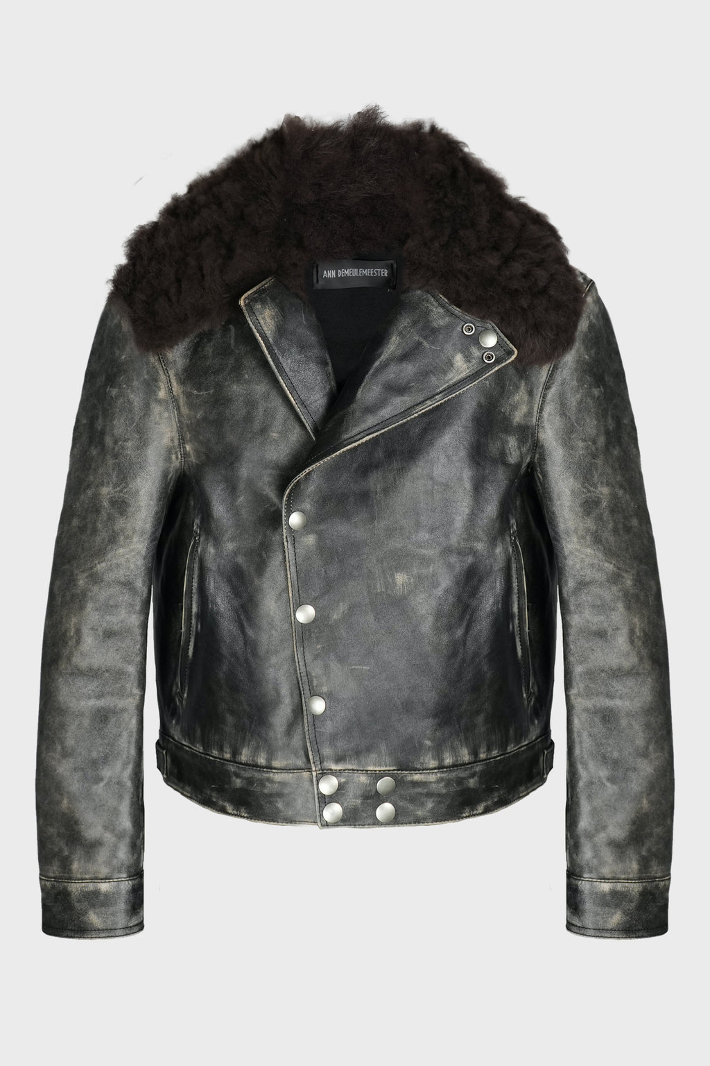 BINUS PERFECTO WITH DETACHABLE SHEARLING COLLAR
