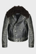 BINUS PERFECTO WITH DETACHABLE SHEARLING COLLAR