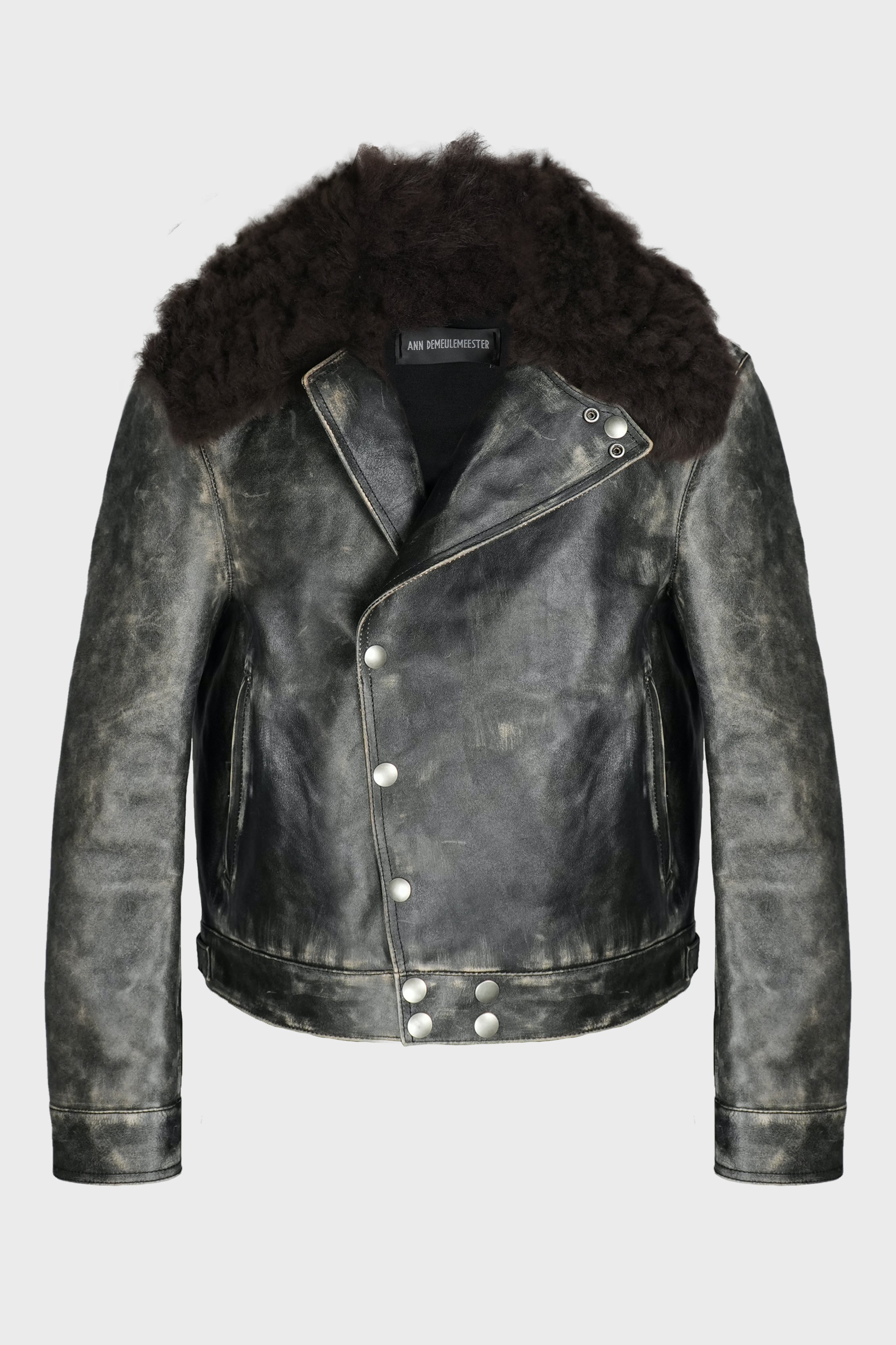 BINUS PERFECTO WITH DETACHABLE SHEARLING COLLAR