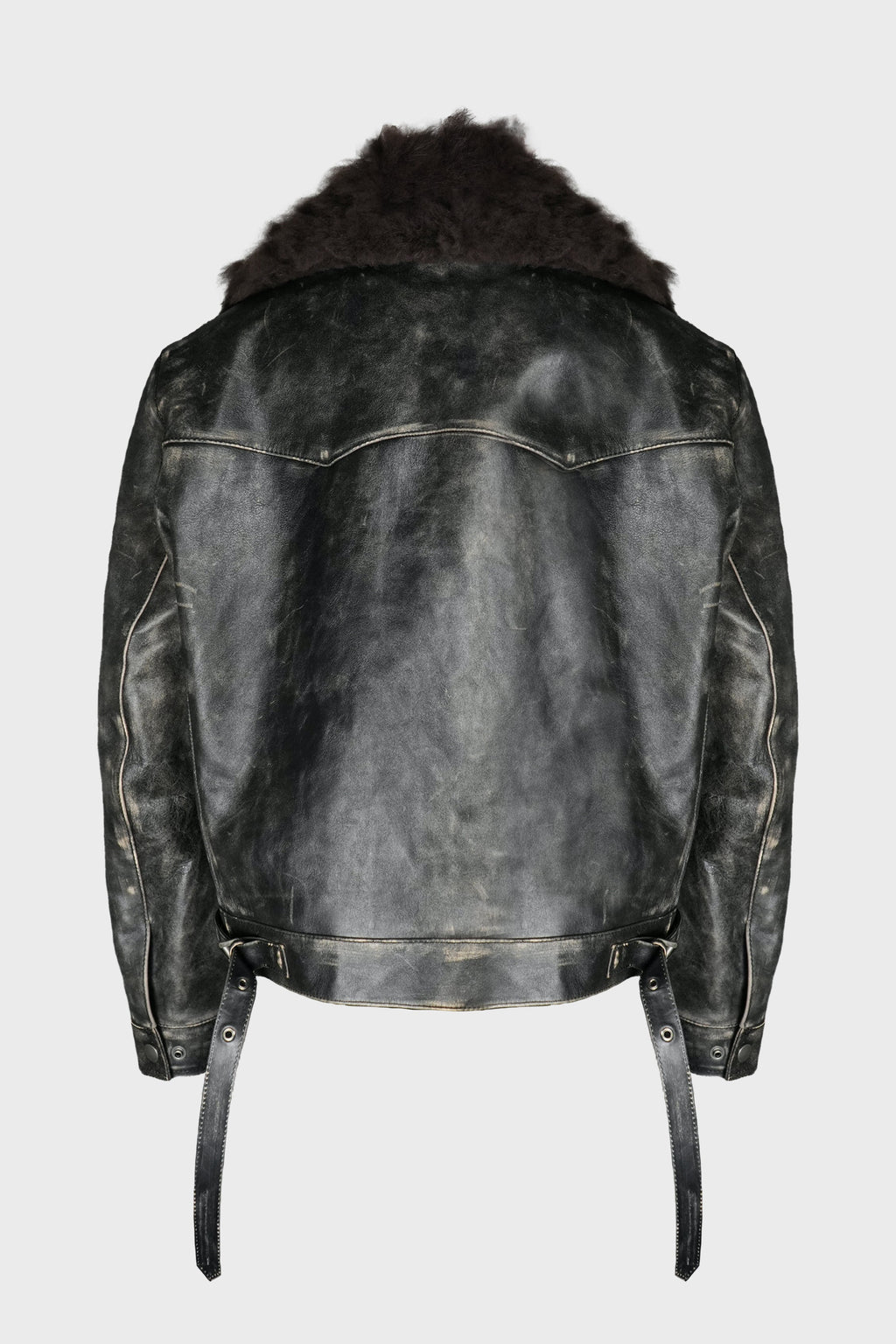 BINUS PERFECTO WITH DETACHABLE SHEARLING COLLAR