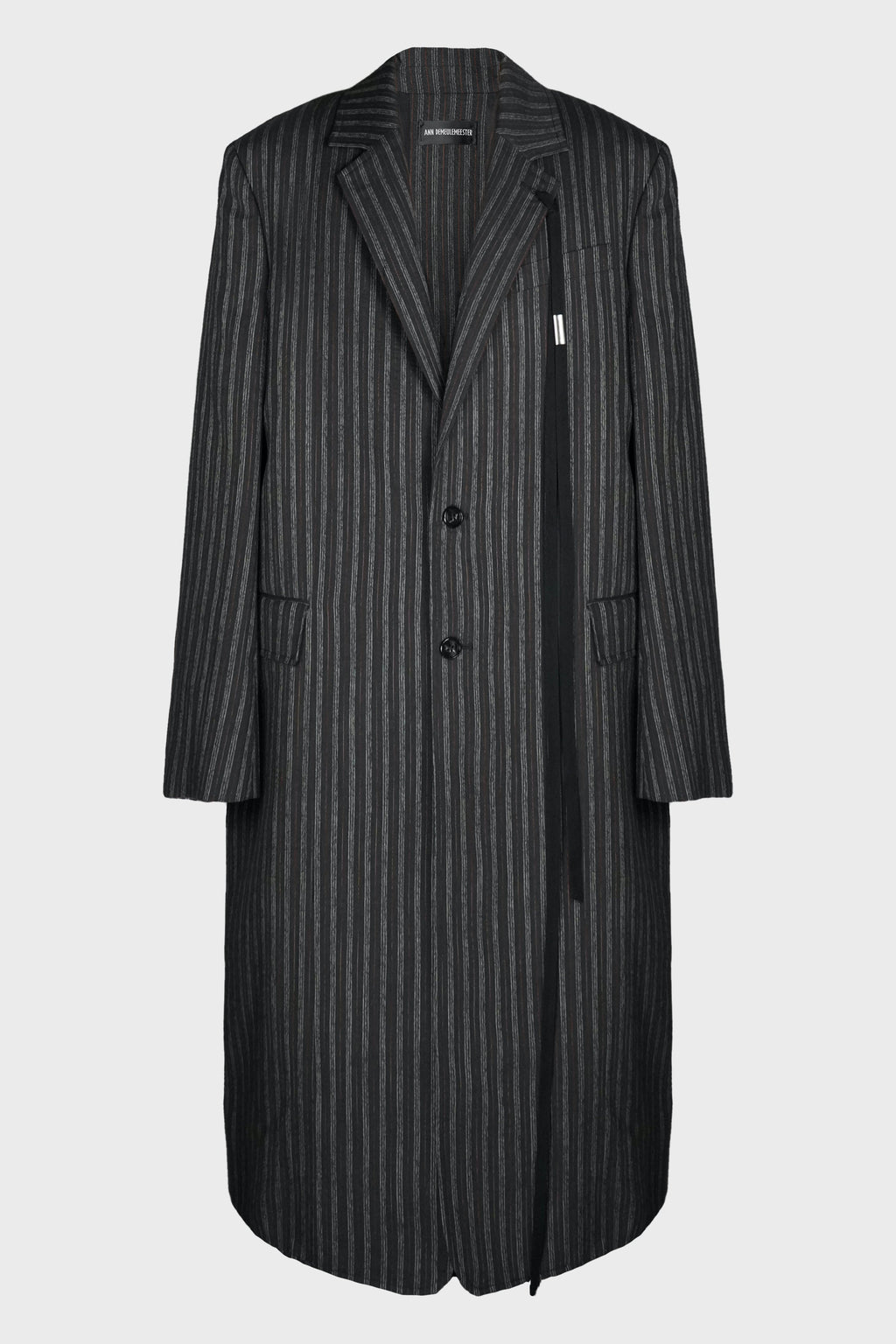 BAAF STRAIGHT TAILORED COAT BLACK/WHITE/CHERRY