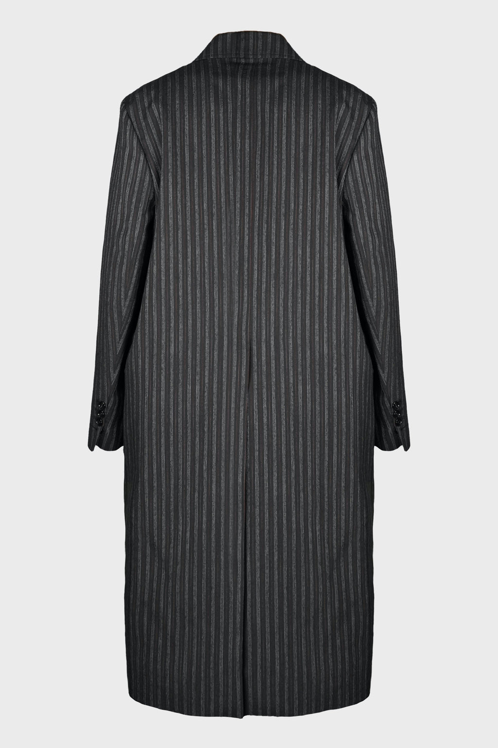 BAAF STRAIGHT TAILORED COAT BLACK/WHITE/CHERRY