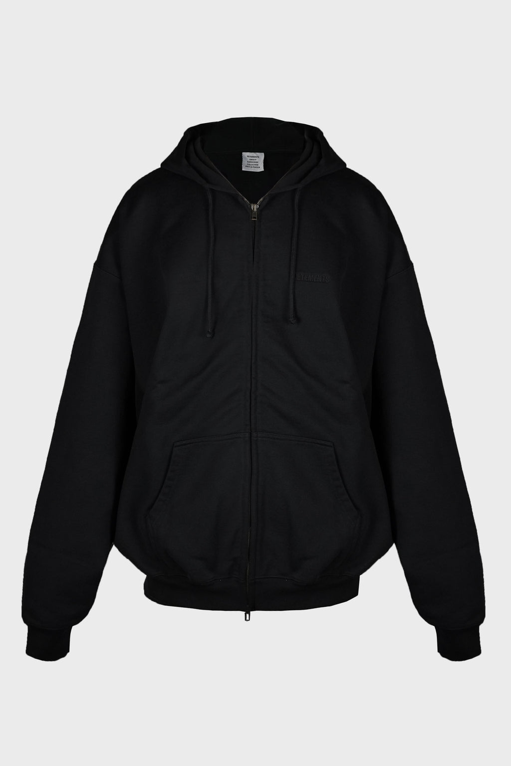 LOGO OVERSIZED ZIP-UP HOODIE