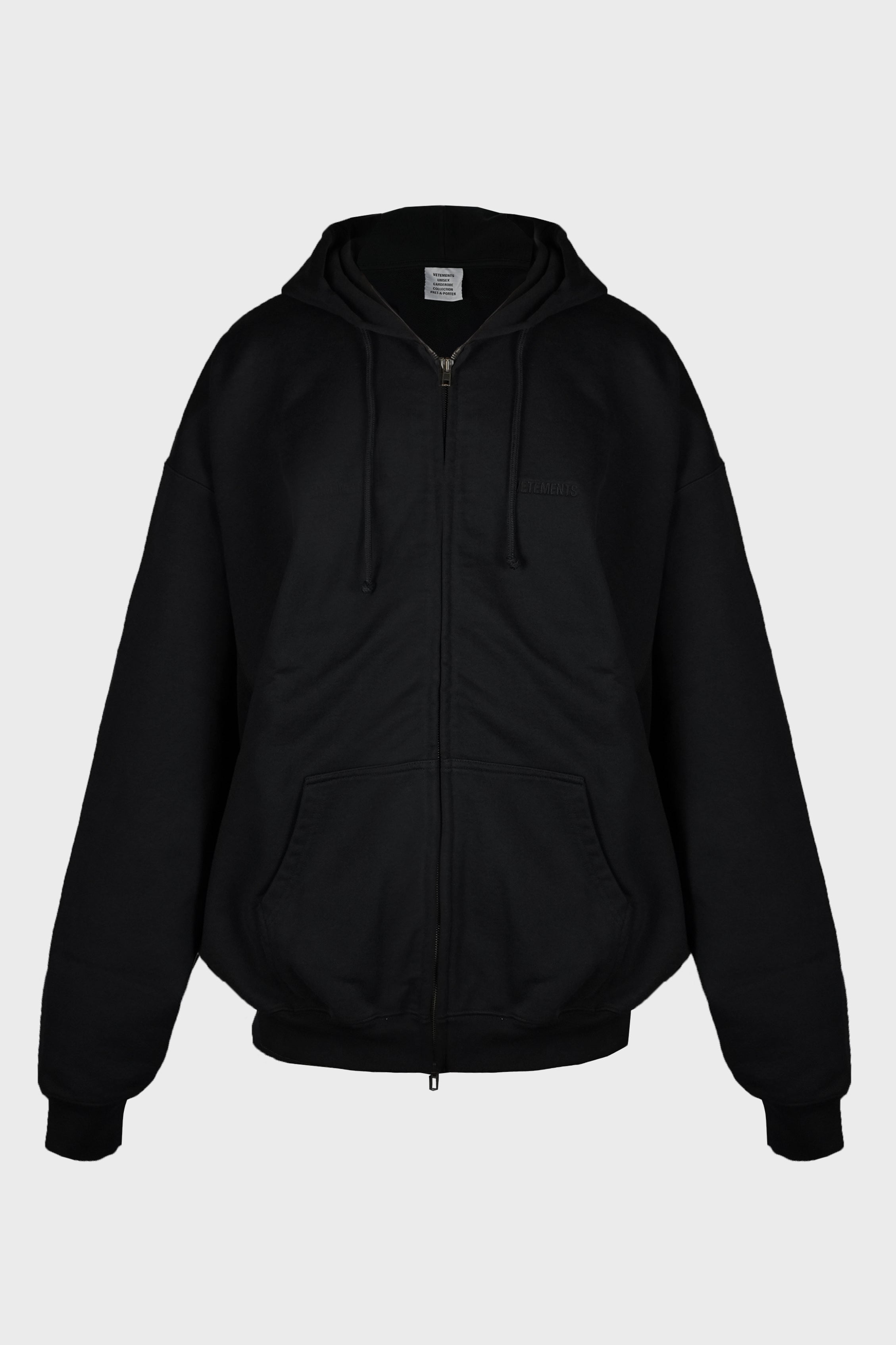 LOGO OVERSIZED ZIP-UP HOODIE