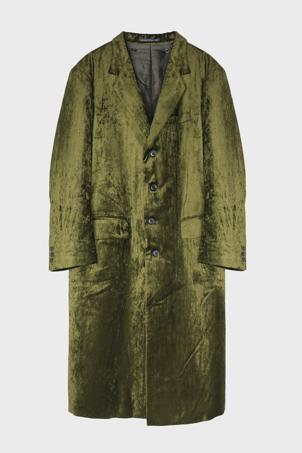 4 BUTTONS LONG JACKET WITH LINER