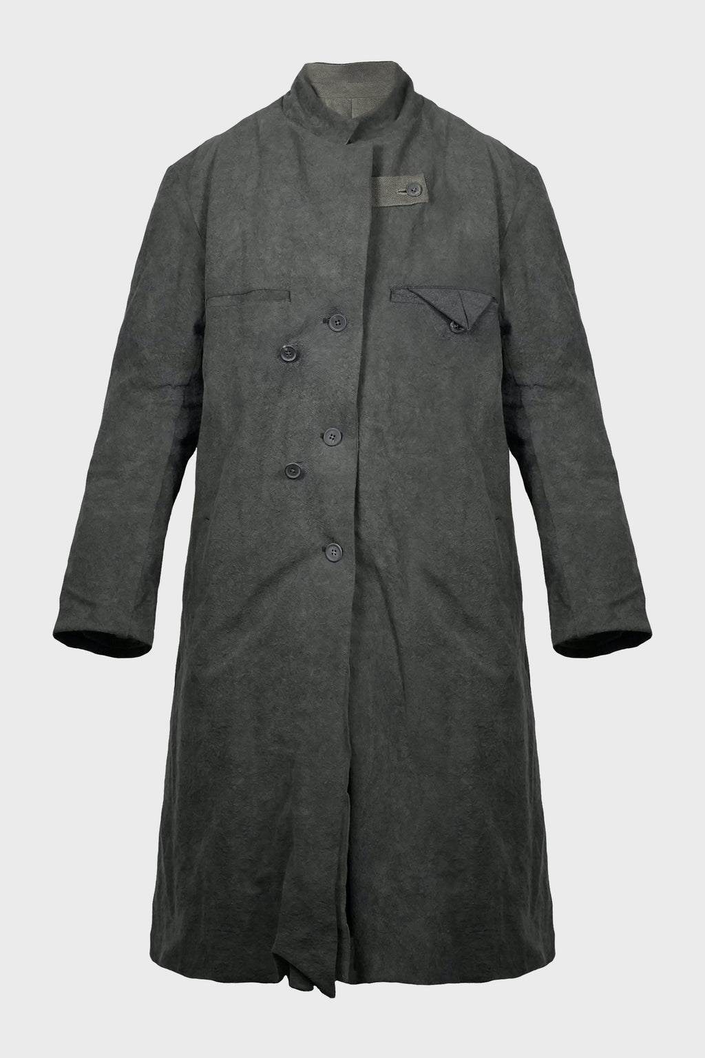 3BTN DIAGONAL PADDED LONG JACKET