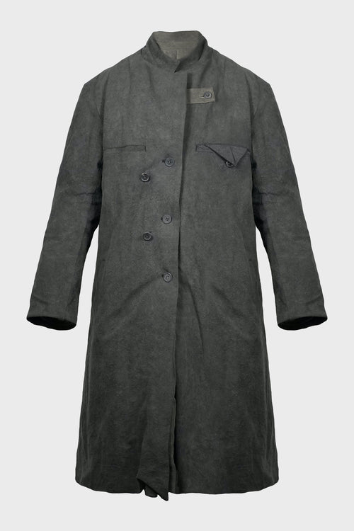 3BTN DIAGONAL PADDED LONG JACKET