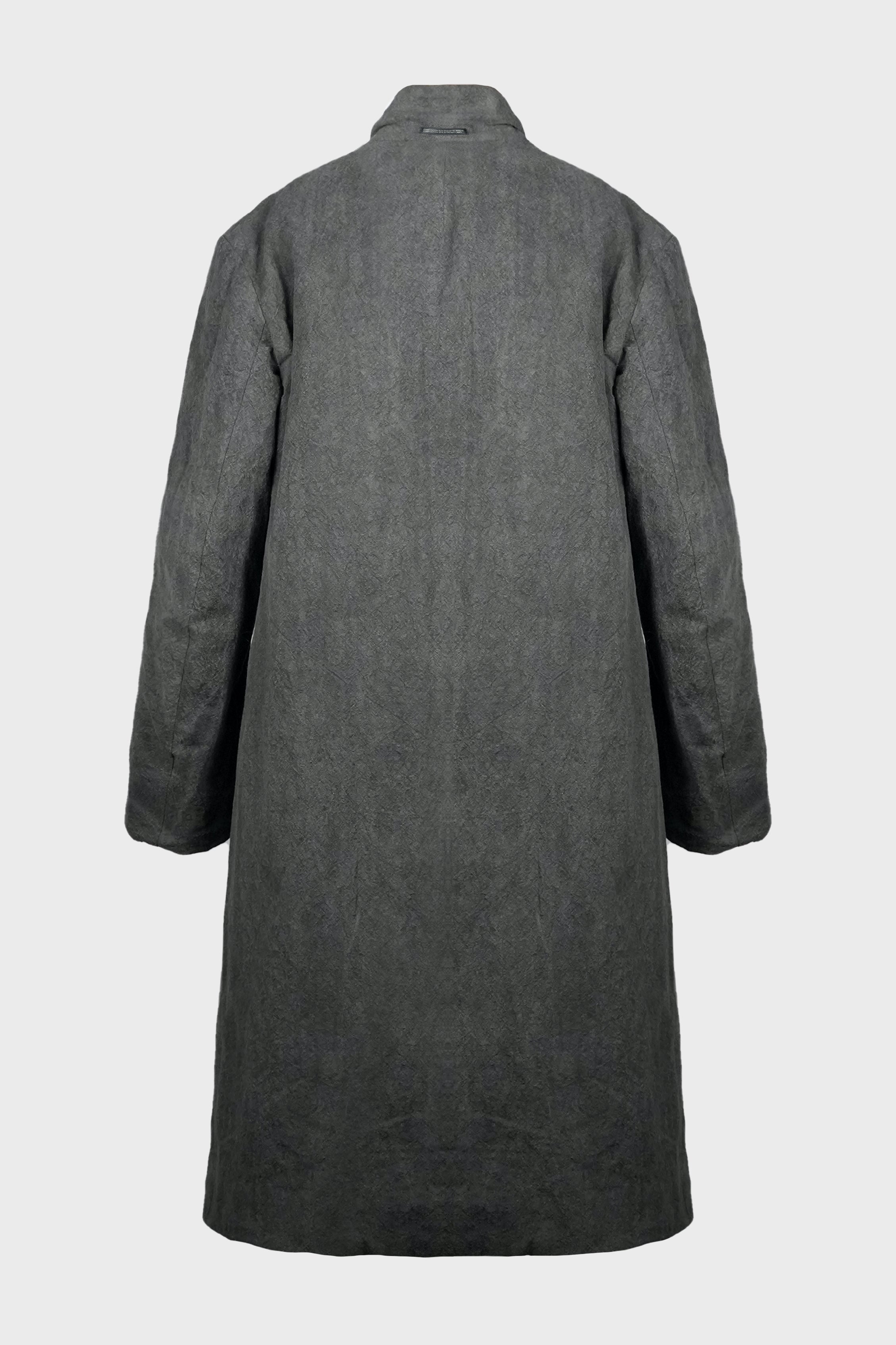 3BTN DIAGONAL PADDED LONG JACKET