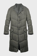 3BTN DIAGONAL PADDED LONG JACKET