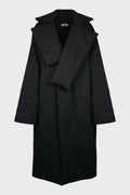 PADDED LONG DESIGNED COLLAR COAT