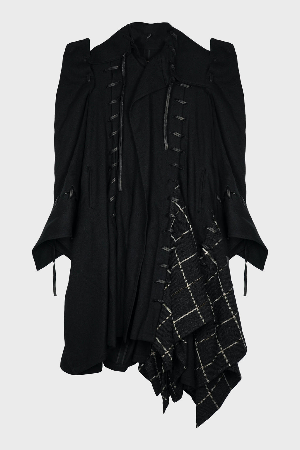 LEATHER STRING LACE UP DRESS