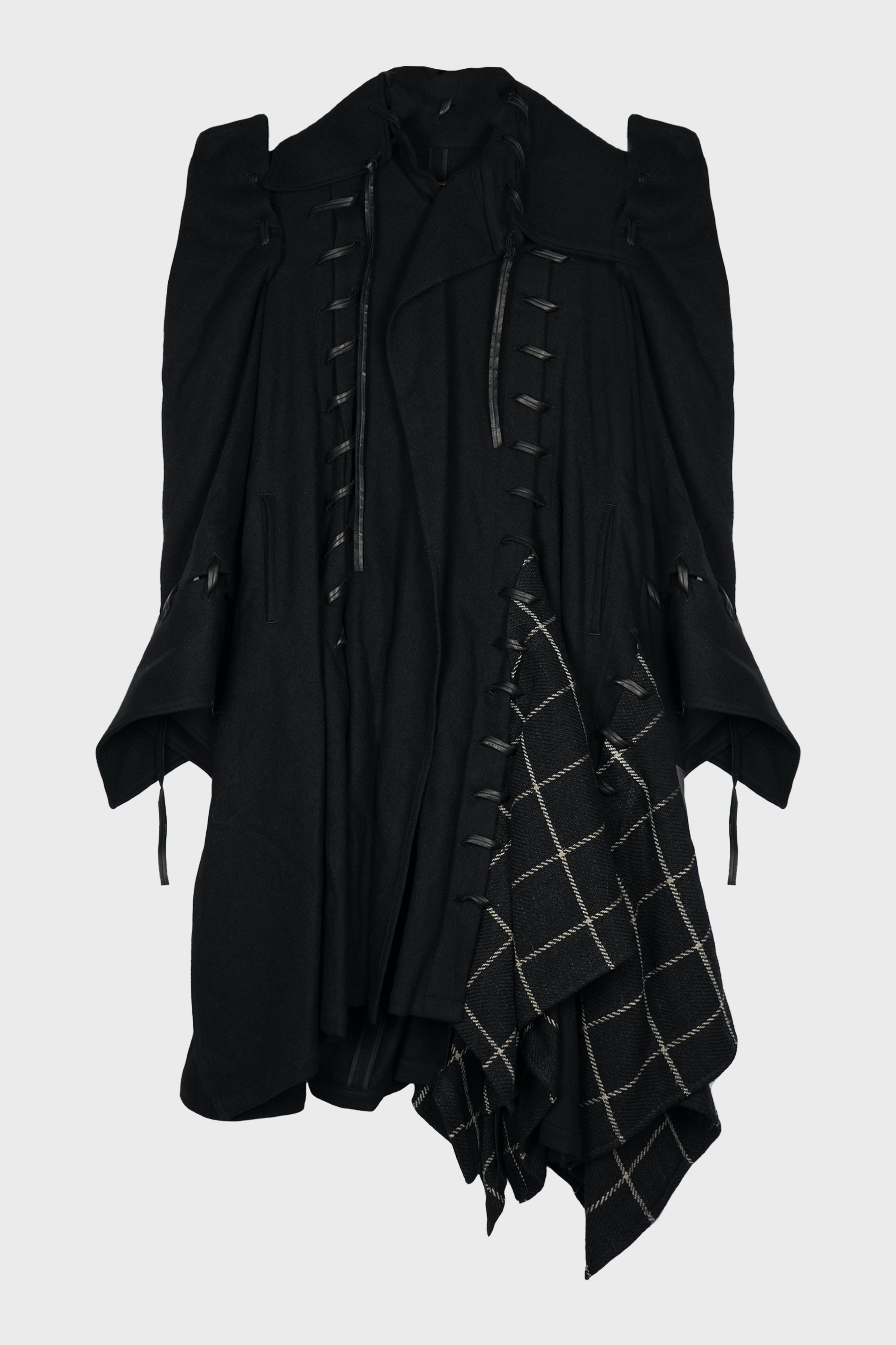 LEATHER STRING LACE UP DRESS