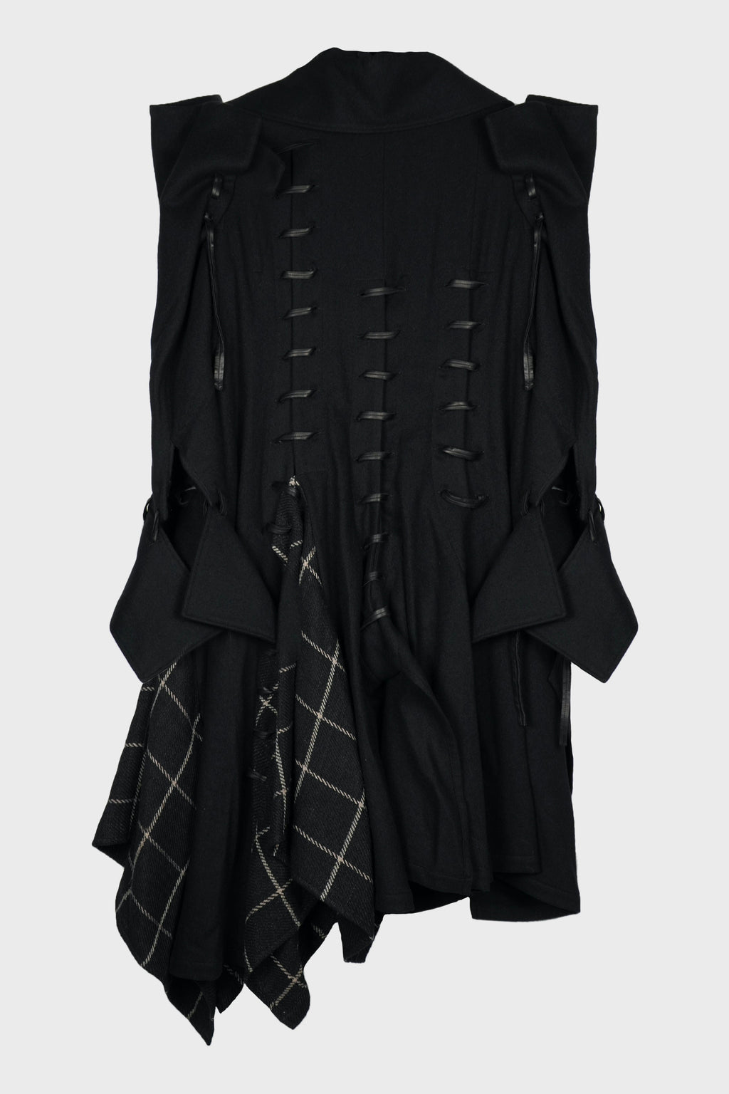 LEATHER STRING LACE UP DRESS