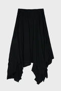 DRAPED HEM SKIRT