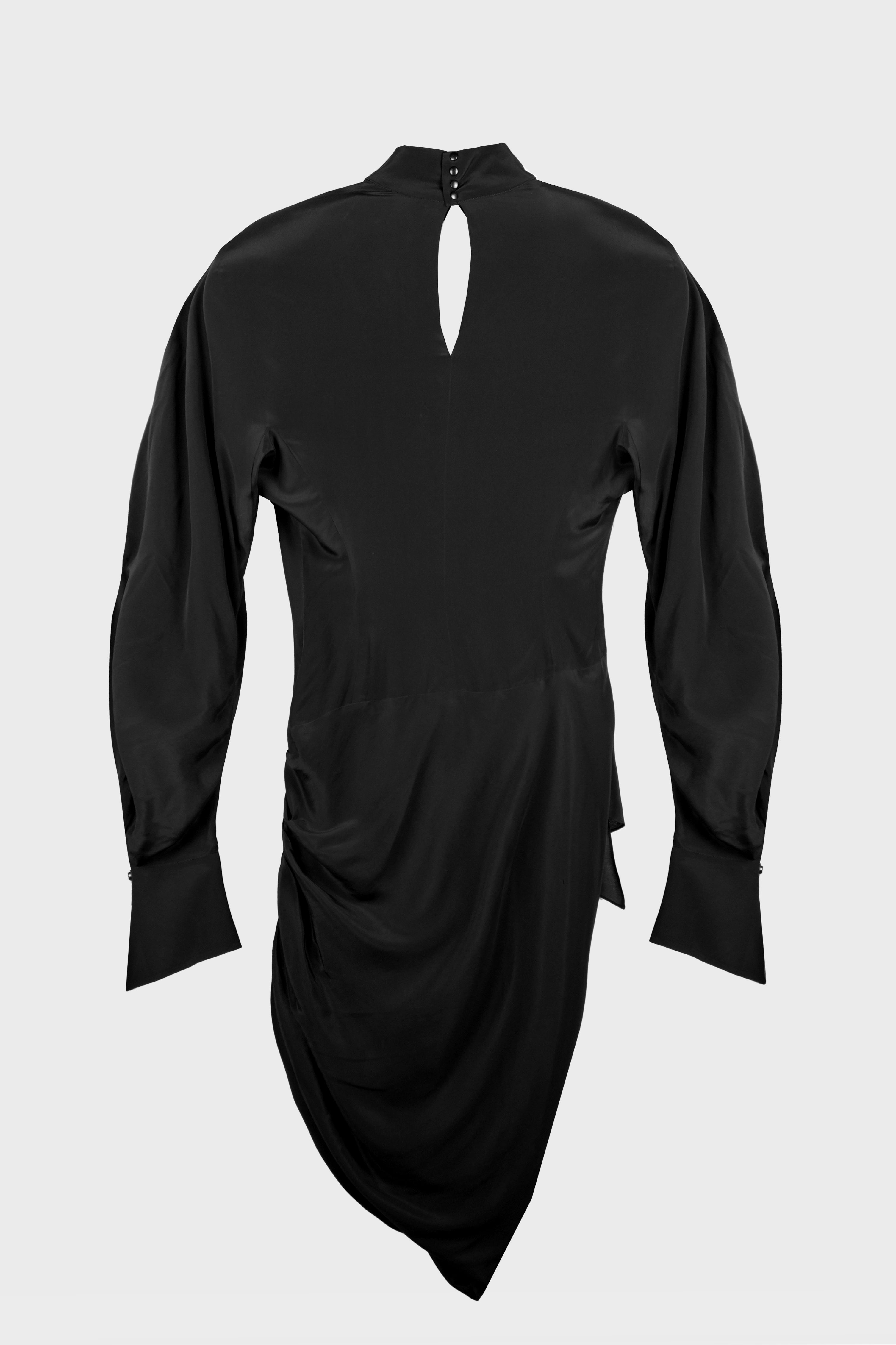 BIG SHOULDER FLOU DRESS