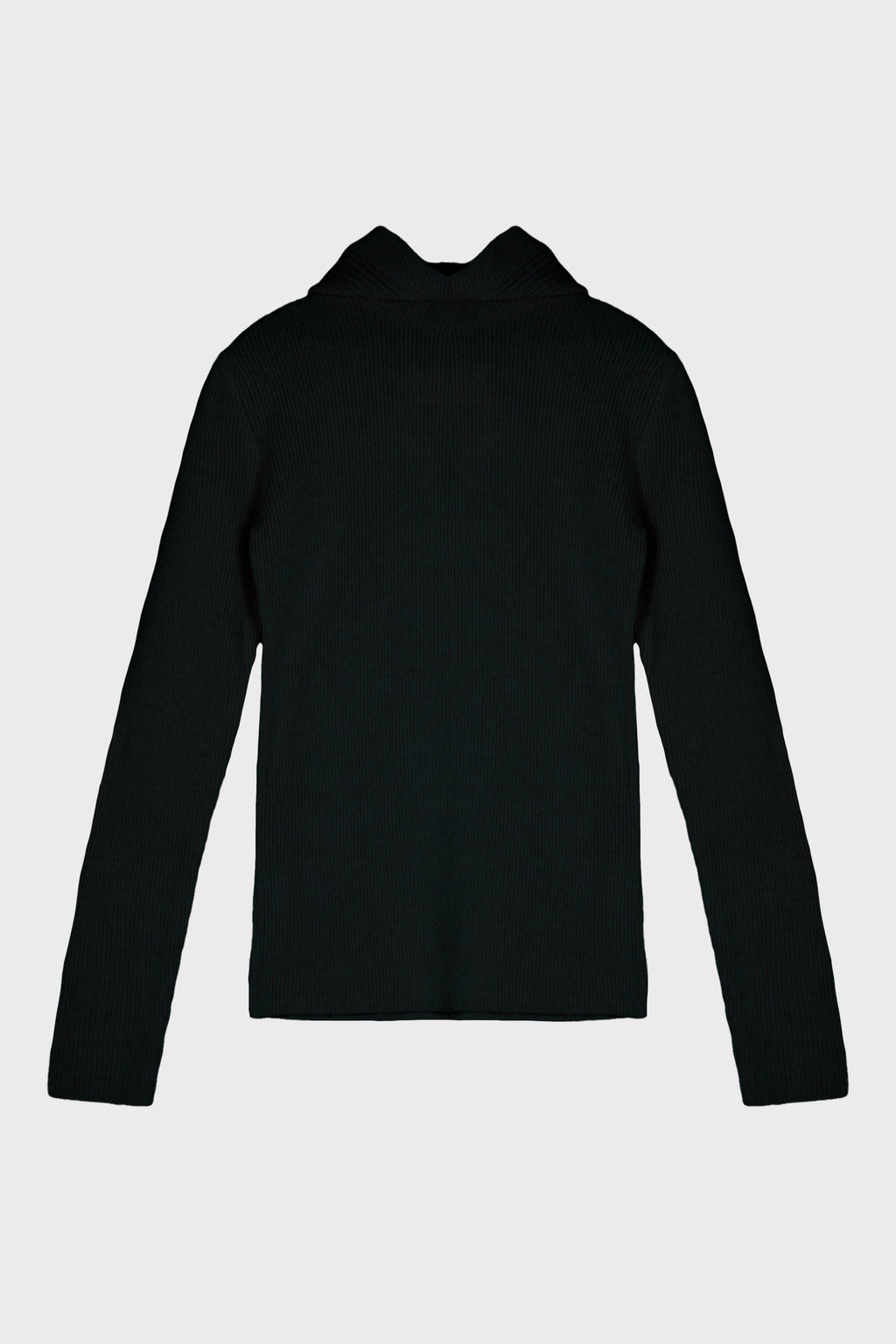 HOODED KNIT BLACK