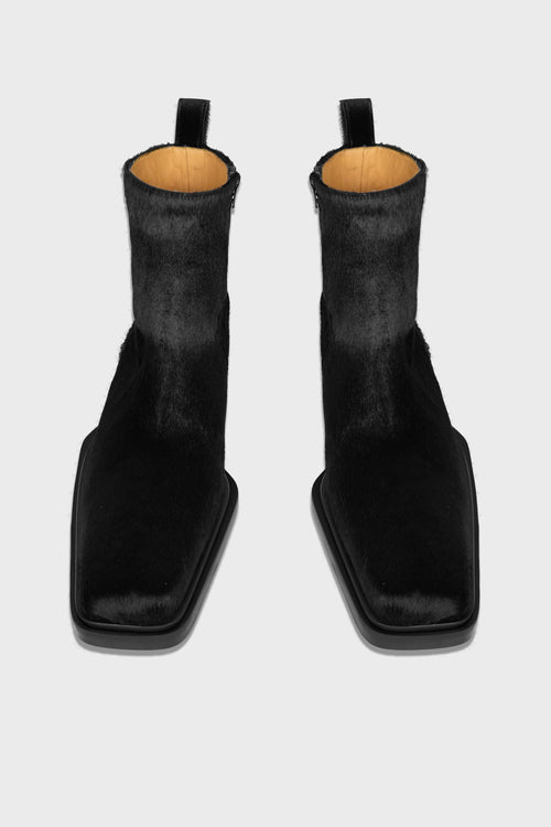 ANKLE BOOT BLACK FUR
