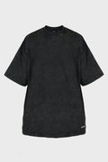 CHARCOAL MENS DYED OVERSIZED BASIC T-SHIRT