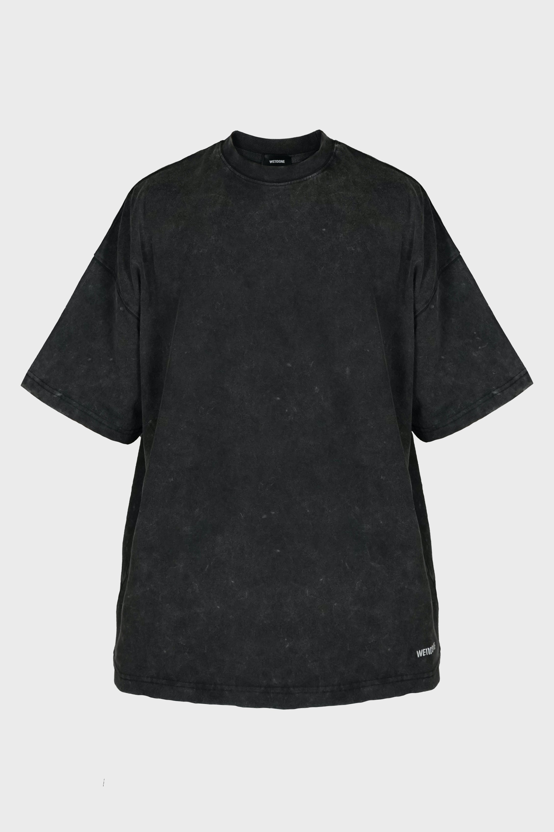 CHARCOAL MENS DYED OVERSIZED BASIC T-SHIRT