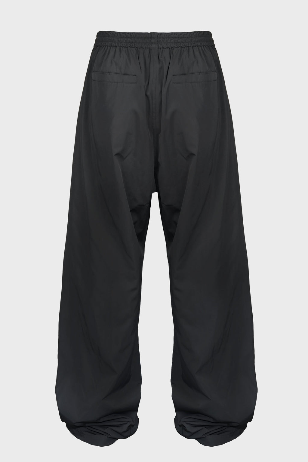 CHARCOAL LOGO BANDING TROUSERS WITH TUCK-DETAIL