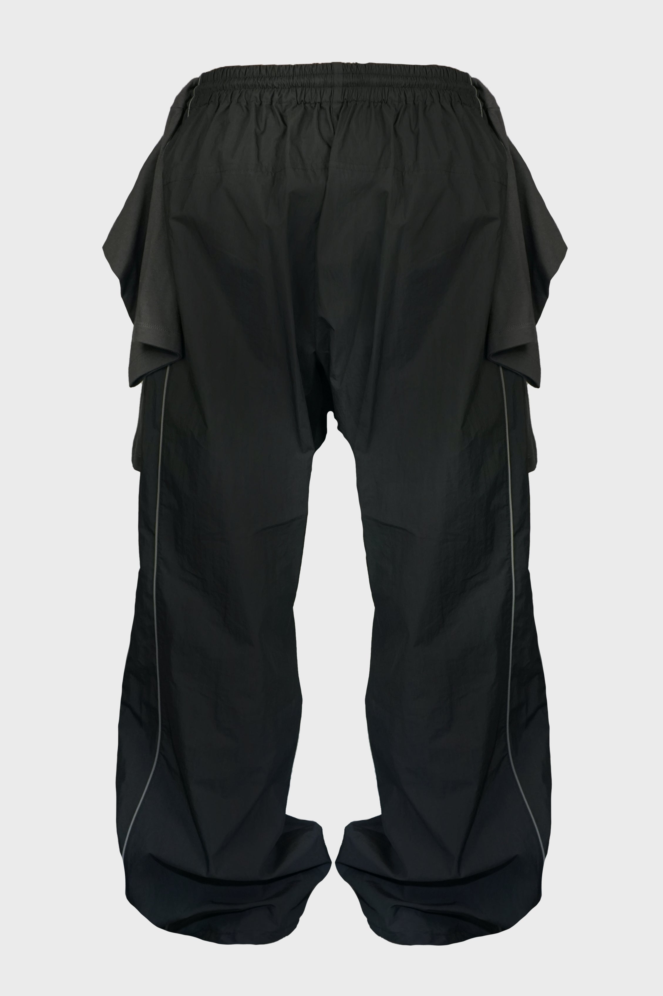 BLACK T-SHIRT LAYERED TRACK TROUSERS