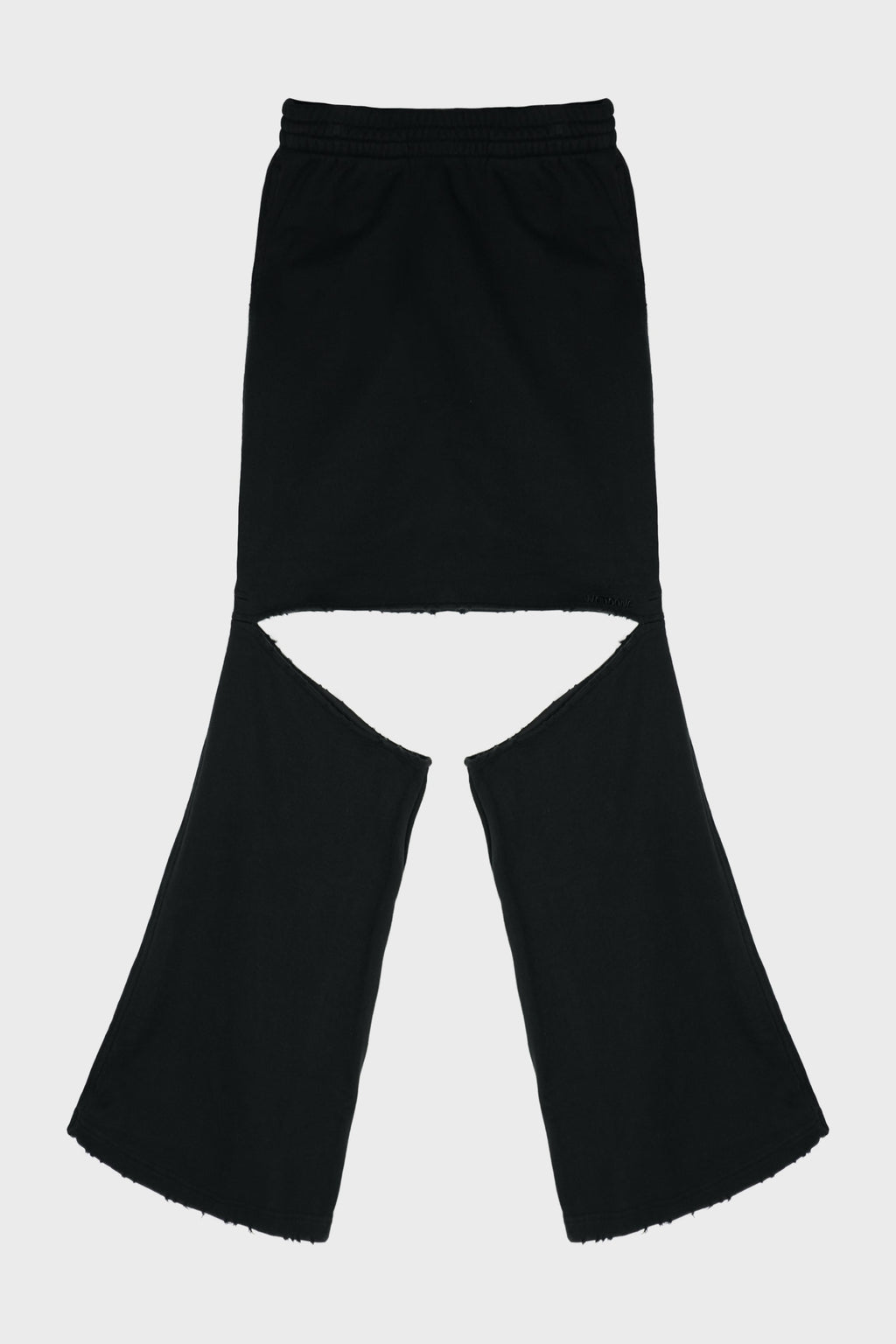 BLACK WOMENS JERSEY SKIRT JOGGER
