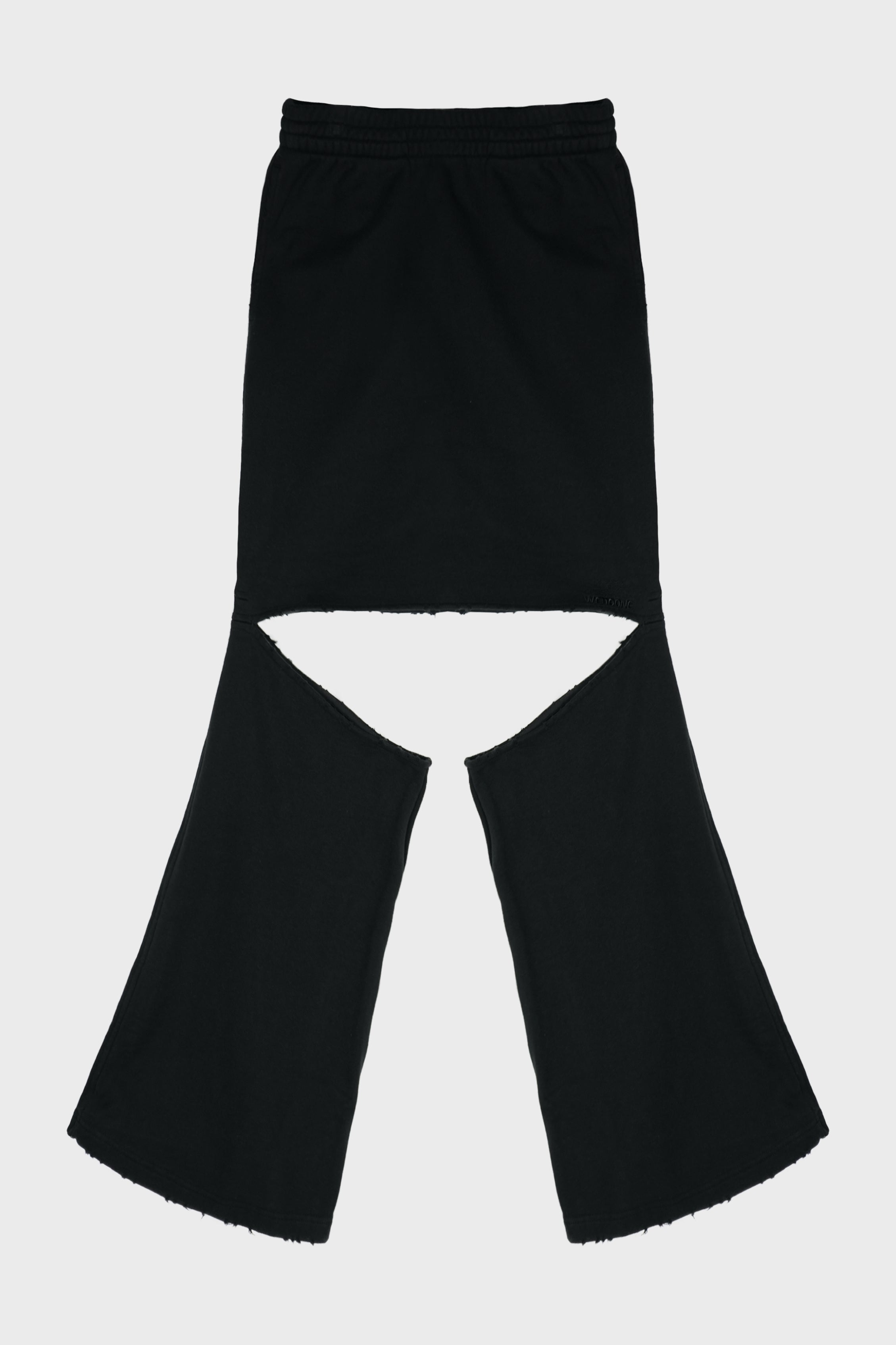 BLACK WOMENS JERSEY SKIRT JOGGER